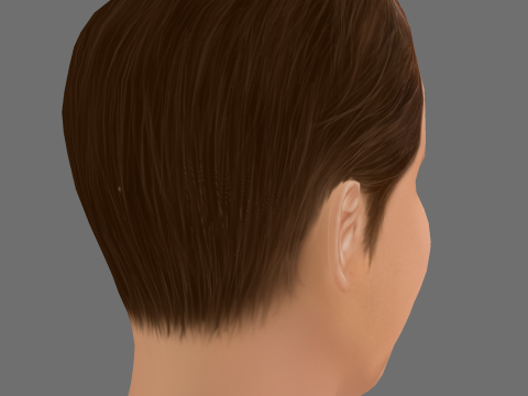 Rhys Ifans Head - Low poly head for game 3D Model