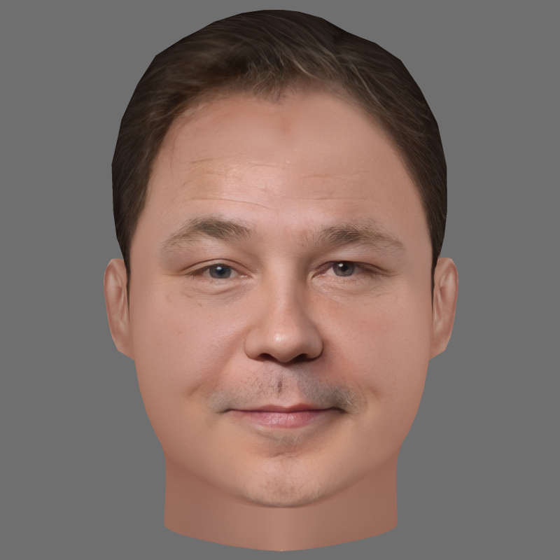Stephen Graham Head - Low poly head for game Modelo 3D .c4d .max .obj .3ds .fbx .stl .blend