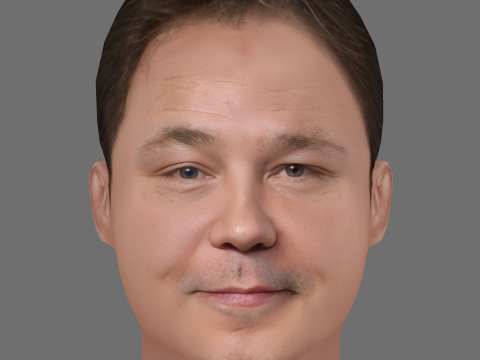 Stephen Graham Head - Low poly head for game 3D मॉडल
