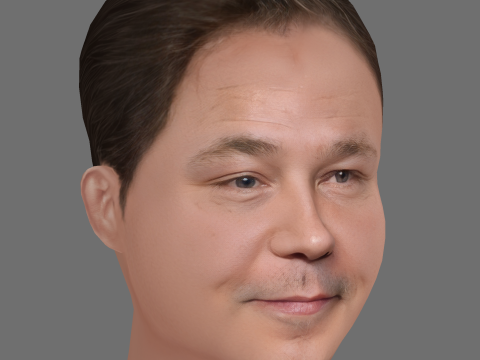 Stephen Graham Head - Low poly head for game Modelo 3D