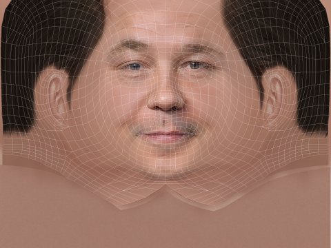 Stephen Graham Head - Low poly head for game Modelo 3D