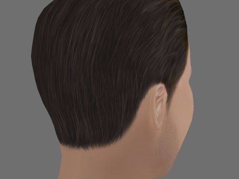 Tom Hardy Head - Low poly head for game 3D Model