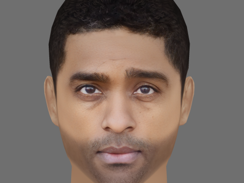 Alexander Karim Head - Low poly head for game 3D मॉडल