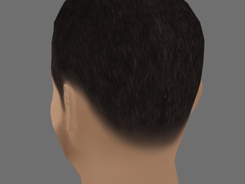 Alexander Karim Head - Low poly head for game Modelo 3D