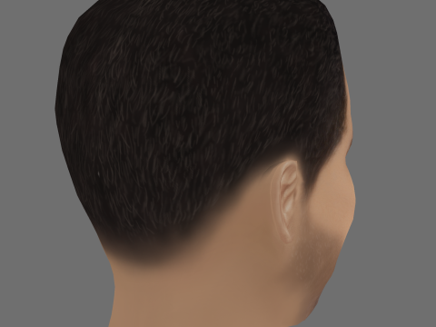 Alexander Karim Head - Low poly head for game Modelo 3D