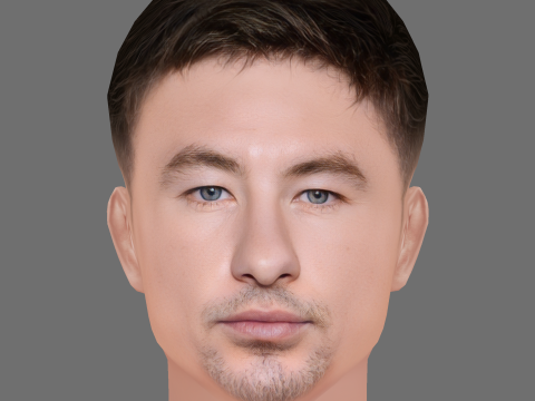 Barry Keoghan Head - Low poly head for game 3D मॉडल