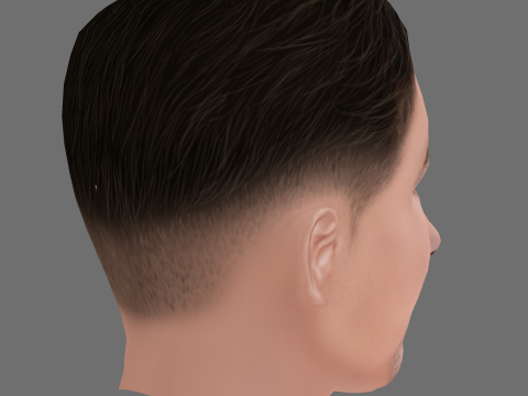 Barry Keoghan Head - Low poly head for game Model 3D