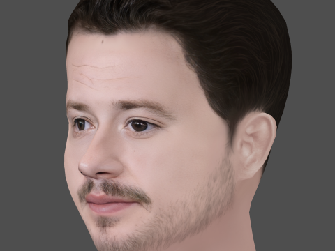 Joseph Quinn Head - Low poly head for game 3Dモデル