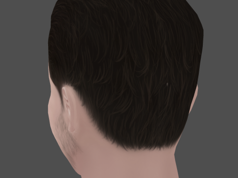 Joseph Quinn Head - Low poly head for game 3Dモデル