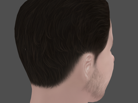 Joseph Quinn Head - Low poly head for game 3Dモデル