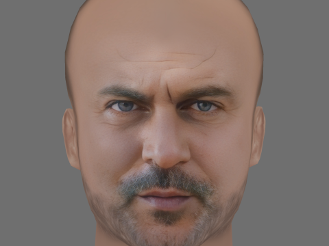 Lior Raz Head - Low poly head for game 3D मॉडल