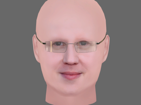 Matt Lucas Head - Low poly head for game 3D मॉडल