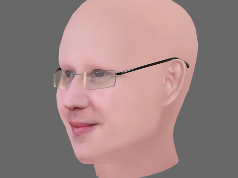 Matt Lucas Head - Low poly head for game 3D 模型