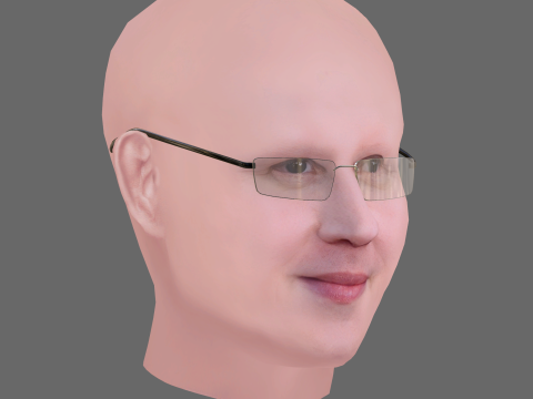 Matt Lucas Head - Low poly head for game 3D 模型