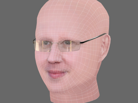 Matt Lucas Head - Low poly head for game 3D 模型