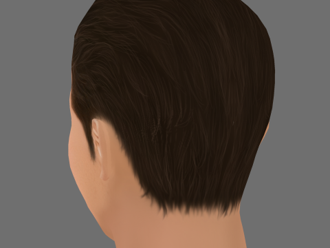 Paul Mescal Head - Low poly head for game Modèle 3D