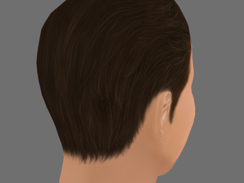 Paul Mescal Head - Low poly head for game Modèle 3D