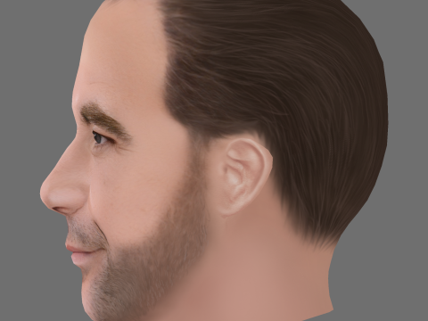 Rory McCann Head - Low poly head for game 3D Model