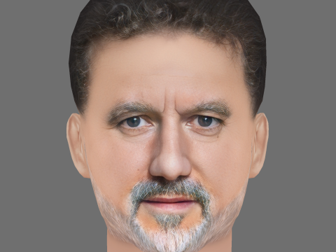 Al Nedjari Head - Low poly head for game 3D मॉडल