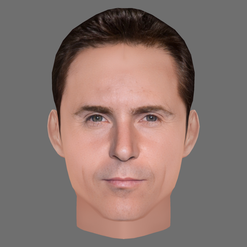 Alessandro Nivola Head - Low poly head for game Modelo 3D .c4d .max .obj .3ds .fbx .stl .blend