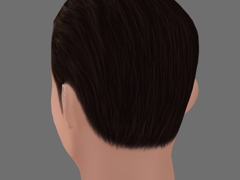 Alessandro Nivola Head - Low poly head for game Modelo 3D