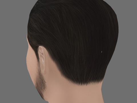 Alex Skarbek Head - Low poly head for game Modelo 3D