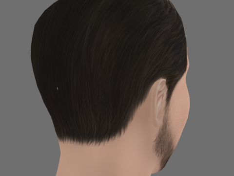 Alex Skarbek Head - Low poly head for game Modelo 3D