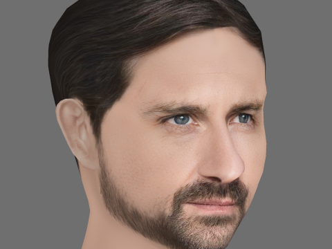 Alex Skarbek Head - Low poly head for game Modelo 3D