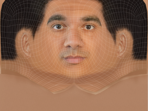 Callan Taverner Head - Low poly head for game 3D Model