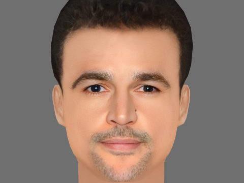 Christopher Abbott Head - Low poly head for game 3D मॉडल