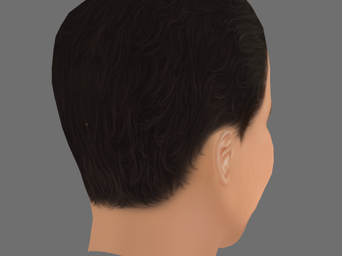 Christopher Abbott Head - Low poly head for game 3D Model