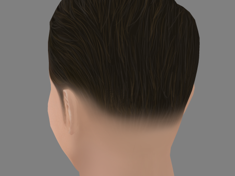 Dritan Kastrati Head - Low poly head for game 3D Model