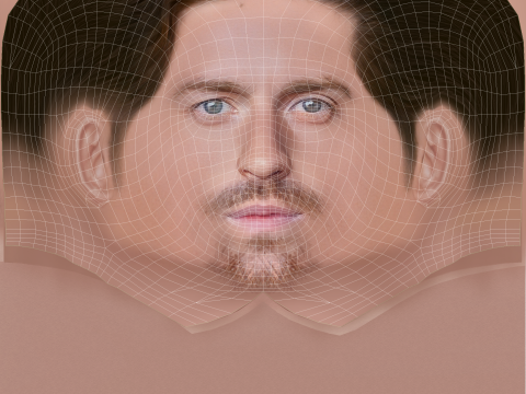Alfie Stewart Head - Low poly head for game Modello 3D