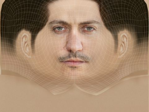 Greg Kolpakchi Head - Low poly head for game 3D Модель