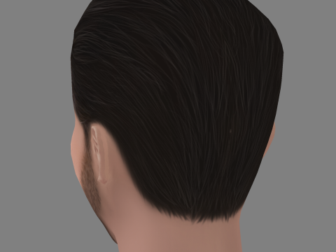 Murat Seven Head - Low poly head for game 3D Model