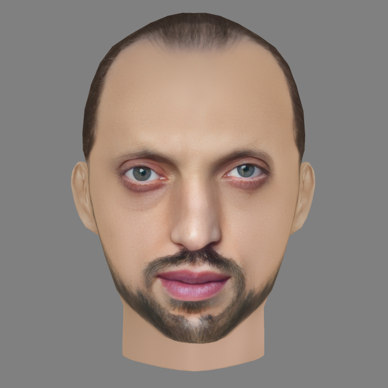 Preslav Shipkaliev Head - Low poly head for game 3D Model .c4d .max .obj .3ds .fbx .stl .blend