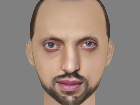 Preslav Shipkaliev Head - Low poly head for game 3D मॉडल