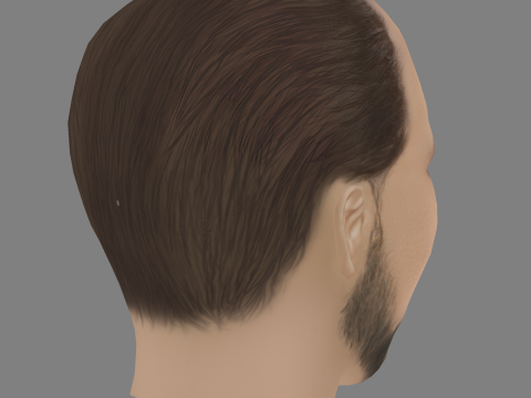Preslav Shipkaliev Head - Low poly head for game 3D Model