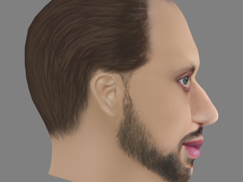 Preslav Shipkaliev Head - Low poly head for game 3D Model