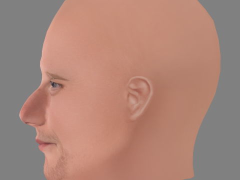 Yuri Kolokolnikov Head - Low poly head for game 3D Model