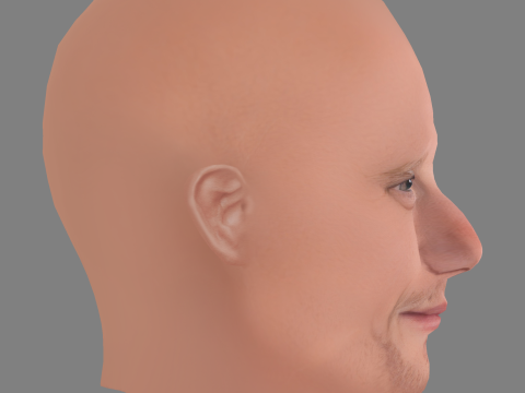 Yuri Kolokolnikov Head - Low poly head for game 3D Model