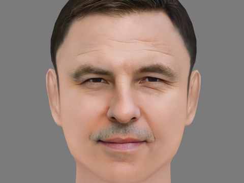 David Walliams Head - Low poly head for game 3Dモデル
