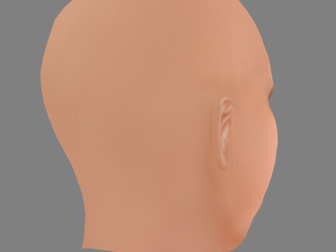 Mark Strong Head - Low poly head for game 3D 모델