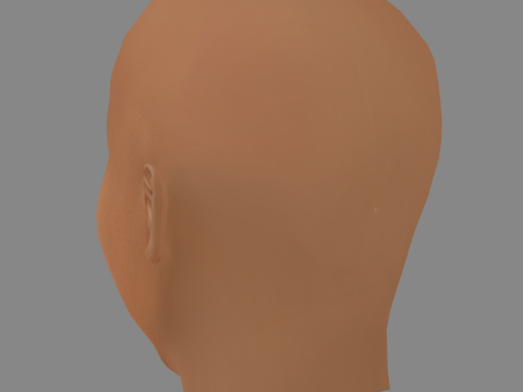 Nick Cannon Head - Low poly head for game Modèle 3D
