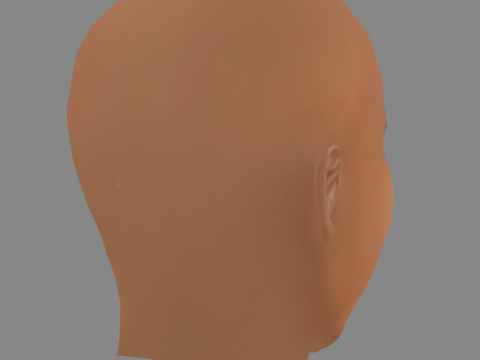 Nick Cannon Head - Low poly head for game Modèle 3D