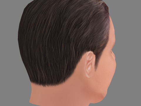 Piers Morgan Head - Low poly head for game 3D Модель