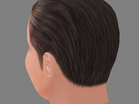 Piers Morgan Head - Low poly head for game 3D Модель
