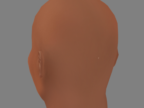 Terry Crews Head - Low poly head for game 3D 模型