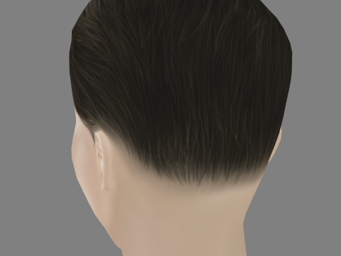 Axel Baille Head - Low poly head for game 3Dモデル