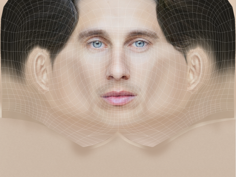 Axel Baille Head - Low poly head for game 3Dモデル